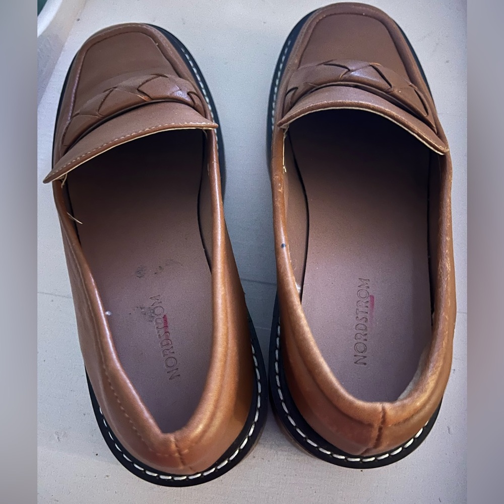 Nordstrom Notorie-Lea Leather Shoes in Brown